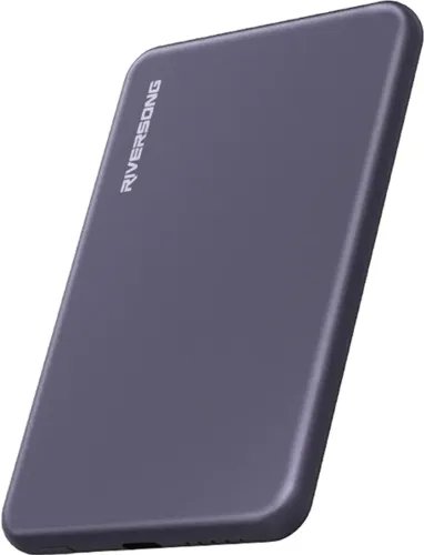 RiversongWirelessPowerbankMagNano055000mAhDarkPurple