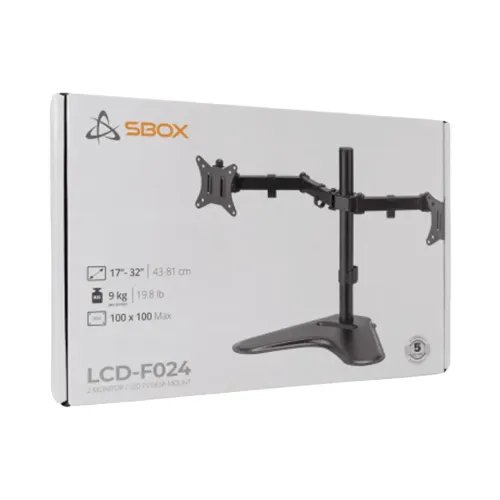 SBOXMONITORDESKTOPMOUNT17-3243-81cmMAXVESA100x100
