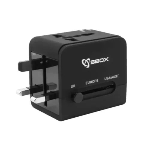SBOXUNIVERSALTRAVELADAPTERUSBCHARGER