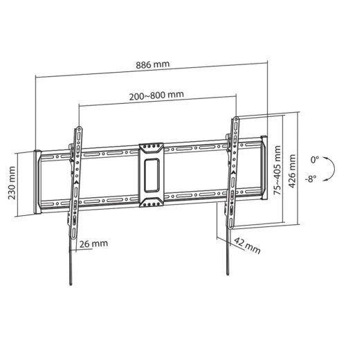 SBOXWALLMOUNTFORTV43-100