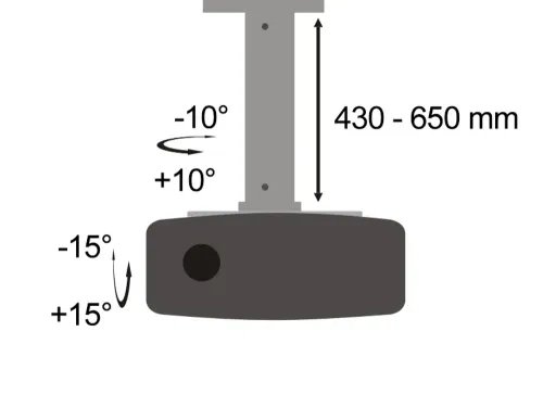 SBOX CEILING MOUNT FOR PROJECTOR UP TO 20KG