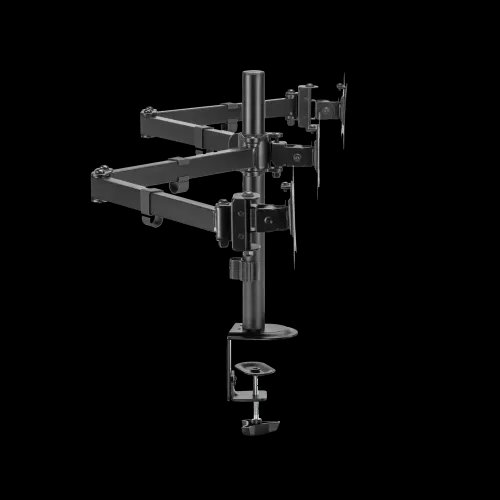 SBOX TABLE STAND FOR 3 MONITORS 17-27 VESA 100x100 MAX