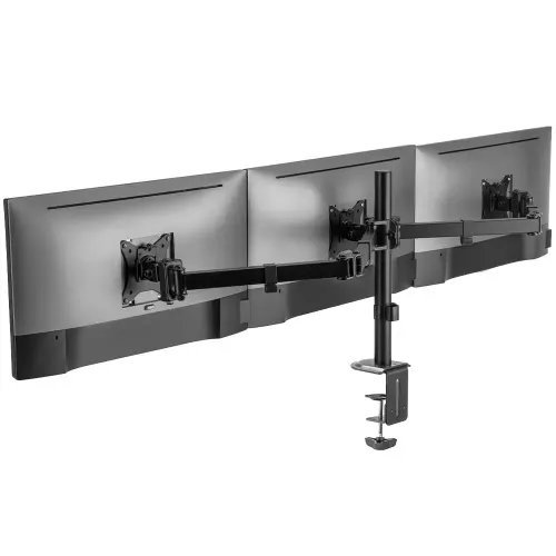 SBOX TABLE STAND FOR 3 MONITORS 17-27 VESA 100x100 MAX