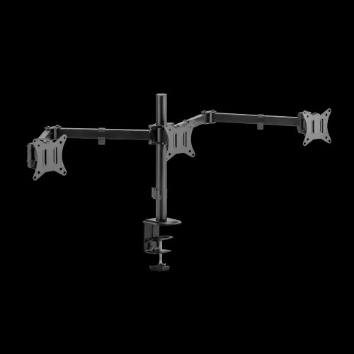 SBOX TABLE STAND FOR 3 MONITORS 17-27 VESA 100x100 MAX