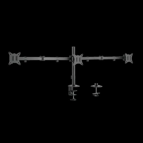 SBOX TABLE STAND FOR 3 MONITORS 17-27 VESA 100x100 MAX