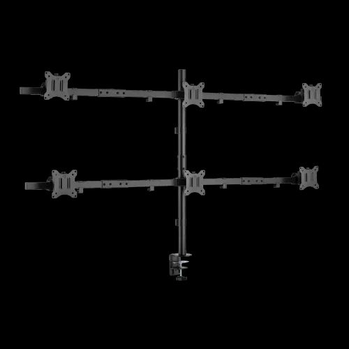 SBOX TABLE STAND FOR 6 MONITORS 17-32 VESA 100x100 MAX