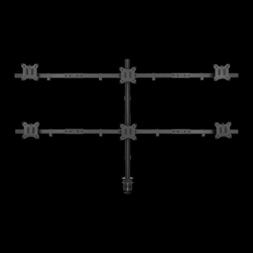 SBOX TABLE STAND FOR 6 MONITORS 17-32 VESA 100x100 MAX