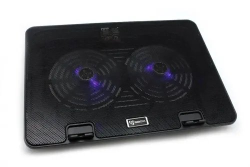 SBOX USB COOLING PAD 156 2xBLUE LED FAN 140 mm