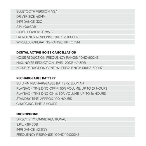 SONICGEARBT5.4HEADSETAIRPHONEDNC3000PLATINUM