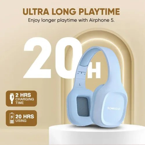 SONICGEARBT5.4OVER-EARHEADPHONESAIRPHONE5RAINDROP