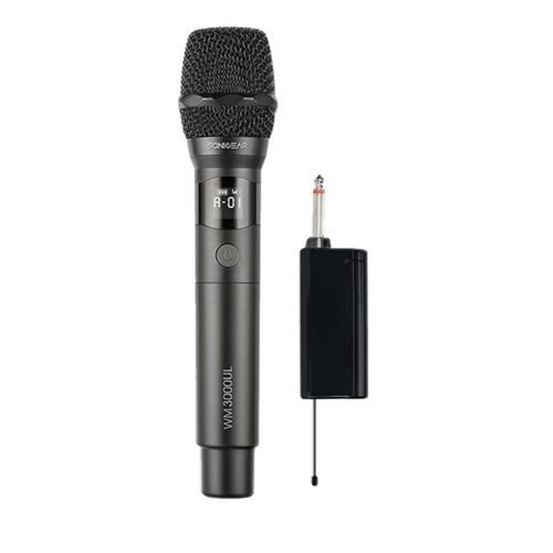 SONICGEARPROFESSIONALUHFWIRELESSMICROPHONEWM3000ULOBSIDIAN