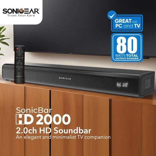 SONICGEAR2.0CHHDSOUNDBARSONICBARHD2000