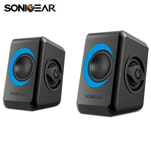 SONIC GEARS USB POWERED QUAD BASS SPEAKERS 20 BLACK TURQUILA