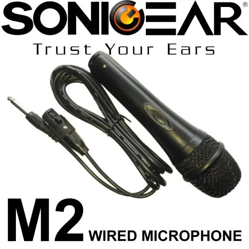 SONIC GEAR WIRED MICROPHONE 65MM JACK M2 BLACK