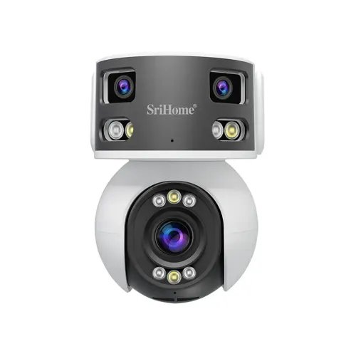 SRIHOME8MPHDMULTI-LENSSUPERWIDEANLGEPANORAMICPTZOUTDOORCAMERA