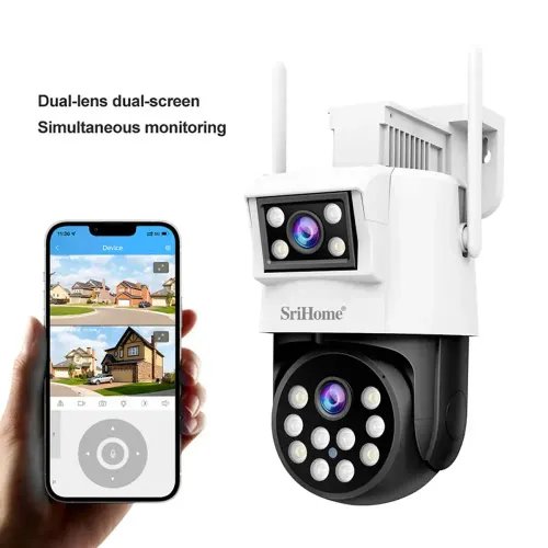 SRIHOME DUAL LENS PANORAMIC MONITORING IP CAMERA 2MP2MP HD
