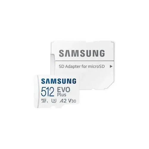 SamsungEvoPlusmicroSDXC512GBClass10U3V30UHS-IwithAdapterMB-MC512SAEUSAMMB-MC512SA-EU
