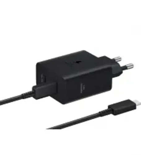Samsung Fast GaN Travel Charger 50W Duo Cable Type C To Type C Black