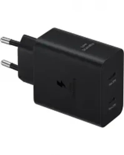Samsung Fast GaN Travel Charger 50W Duo Cable Type C To Type C Black