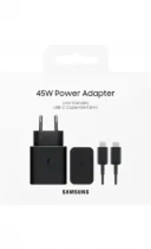 Samsung New Fast GaN Travel Charger 45W Cable Type C To Type C Black