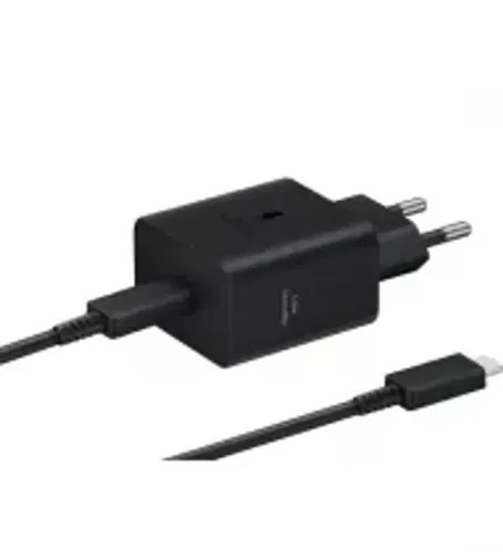 Samsung New Fast GaN Travel Charger 45W Cable Type C To Type C Black