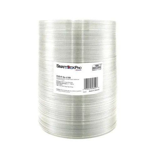 SmartDiskProDVDR16x4.7GB100-PackWrapWhiteInkjetPrintable-69829