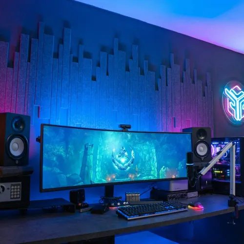 Streamplify ACOUSTIC PANEL - 6 Pack grey 60x30cm 12mm -20db noise reduction