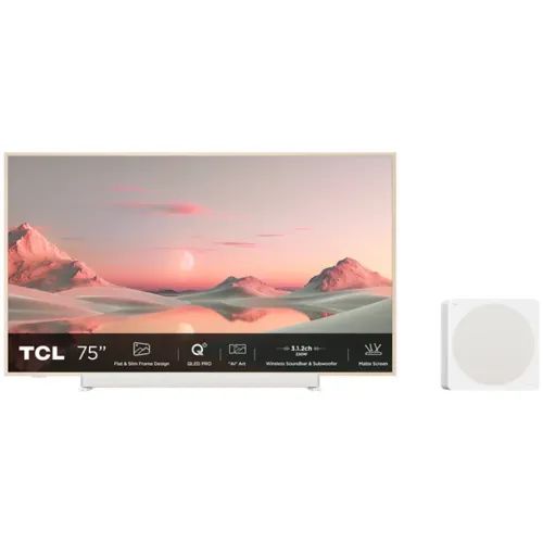 TCL75A300PRONXTVISIONPROQLEDTVwith3.1.2WirelessSoundBarandSubwoofer2024