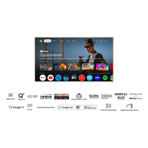 TCL75A300WNXTVISIONQLEDTVwithGoogleTVandPrivateartmuseumgallery2024