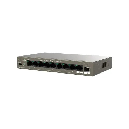 TENDA 9GE1SFP ETHERNET SWITCH WITH 8-PORT PoE
