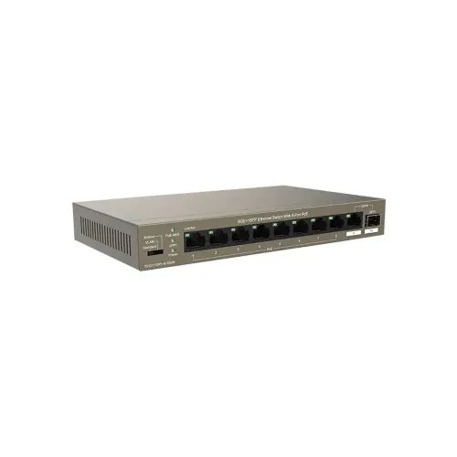 TENDA 9GE1SFP ETHERNET SWITCH WITH 8-PORT PoE