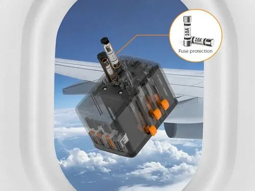 TESSAN GaN UNIVERSAL TRAVEL ADAPTER 2xUSB 2xTYPE-C MAX 65W