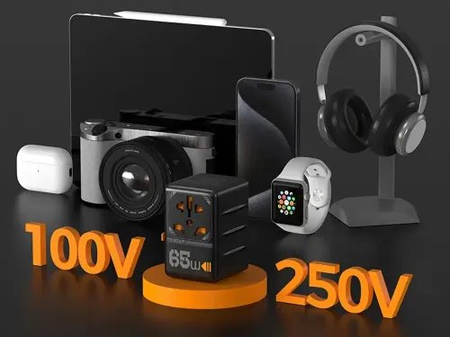 TESSAN GaN UNIVERSAL TRAVEL ADAPTER 2xUSB 2xTYPE-C MAX 65W