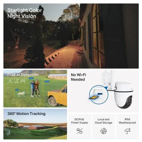 TP-LINK4GCameraTapoC501GWFHDPanTiltOutdoor