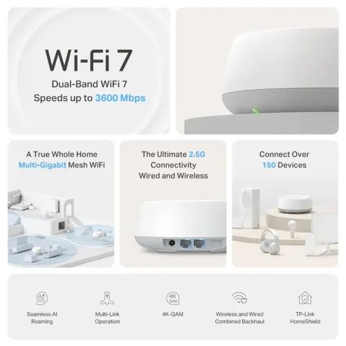 TP-LINKDecoBE25WiFi7WholeHomeMeshSystem1Pack