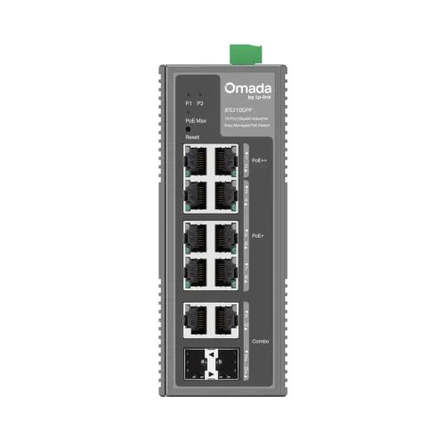 TP-LINKSwitchOMADAIndustrialIES210GPP10PortGigabitIndustrialManagedSwitch
