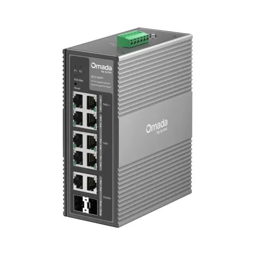 TP-LINKSwitchOMADAIndustrialIES210GPP10PortGigabitIndustrialManagedSwitch