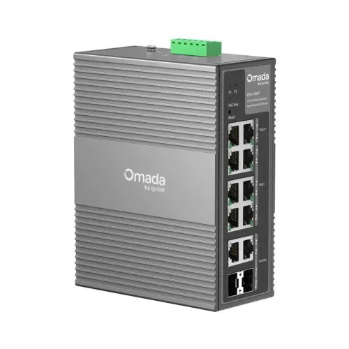 TP-LINKSwitchOMADAIndustrialIES210GPP10PortGigabitIndustrialManagedSwitch