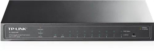 TP-LINK Switch TL-SG2210P, 8-Port Gigabit Smart PoE Switch with 2 SFP Slots