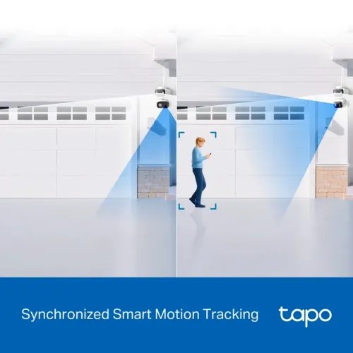 TP-LINKWiFiCameraTapoC246D2kIndoorOutdoorDualLensPanTilt