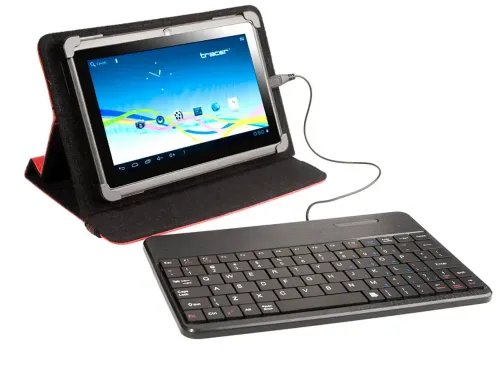 TRACER TABLET CASE WITH KBRD 7-8 SMART FIT RED