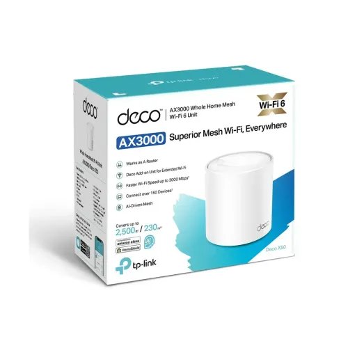 Tp-LinkDecoX50-4G1-packAX3000WholeHomeMeshWiFi6Gateway