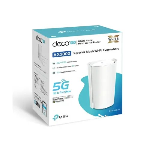 Tp-LinkDecoX50-5G1-packAX3000WholeHomeMeshWiFi6Gateway