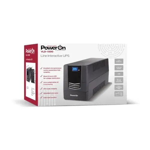 UPSPowerOnVLD-1000LineInteractive1000VA