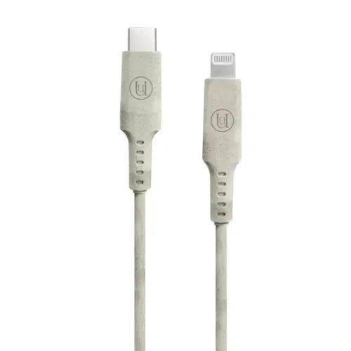 Uunique Eco Friendly USB C to Lightning Cable White-1m