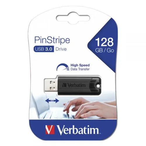 VERBATIMUSBDRIVE3.0128GBPINSTRIPEBLACK49319