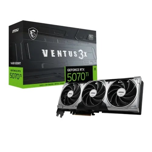 VGANvidiaMSIGeForceRTX5070TiVentus3XOC16GBGDDR7256bit