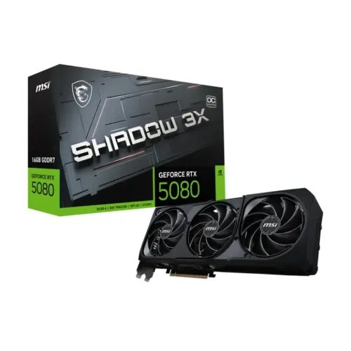 VGANvidiaMSIGeForceRTX5080Shadow3XOC16GBGDDR7256bit