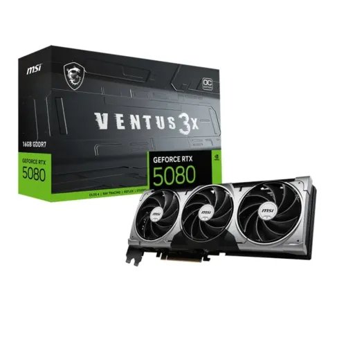 VGANvidiaMSIGeForceRTX5080Ventus3XOCPlus16GBGDDR7256bit