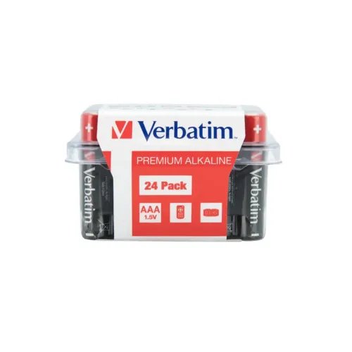 VerbatimAAABatteryAlkaline24PackBox-49504